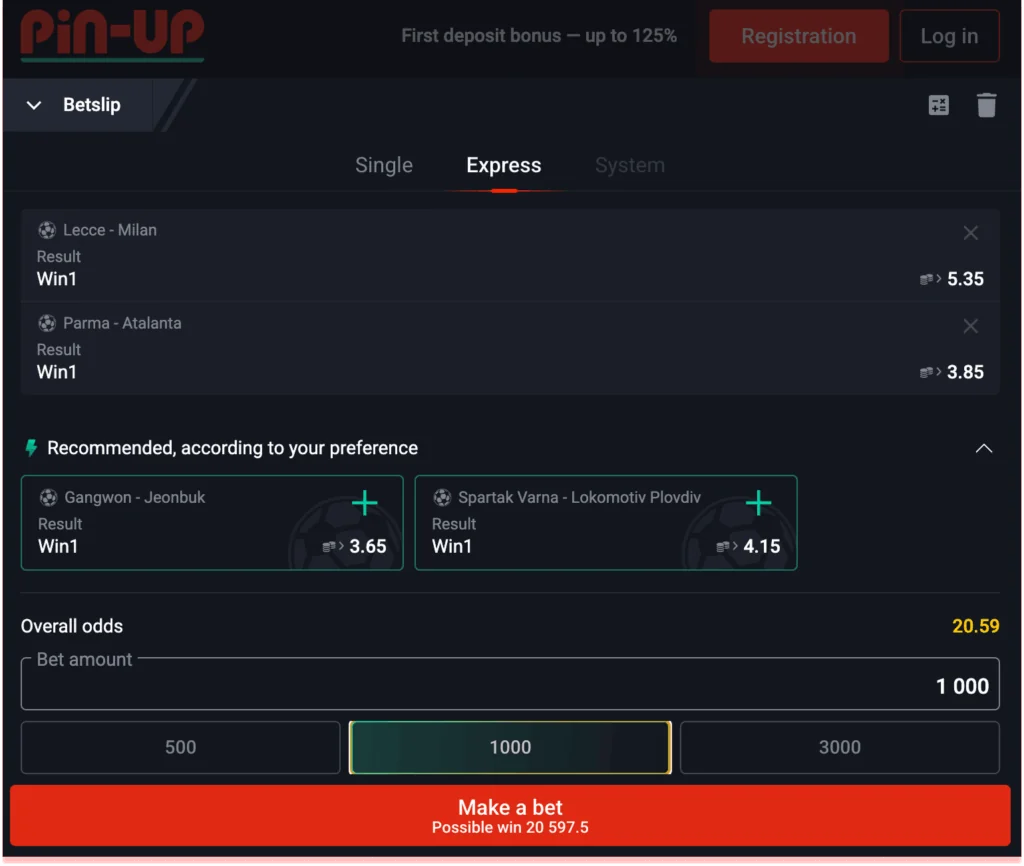 making a bet
